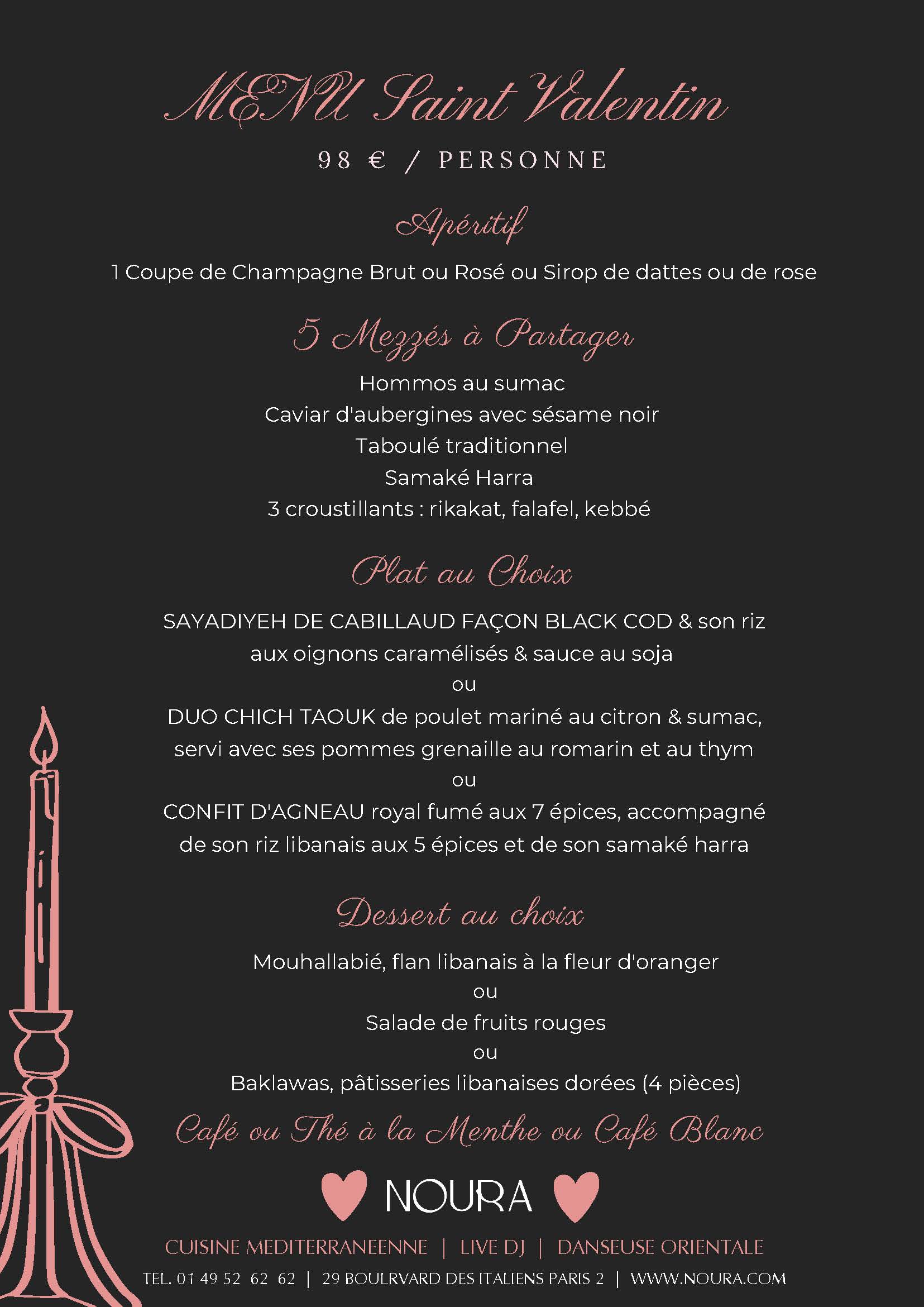 MENU ST VALENTIN